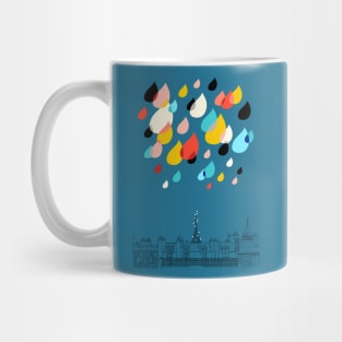 Parisian Blue Rain Mug